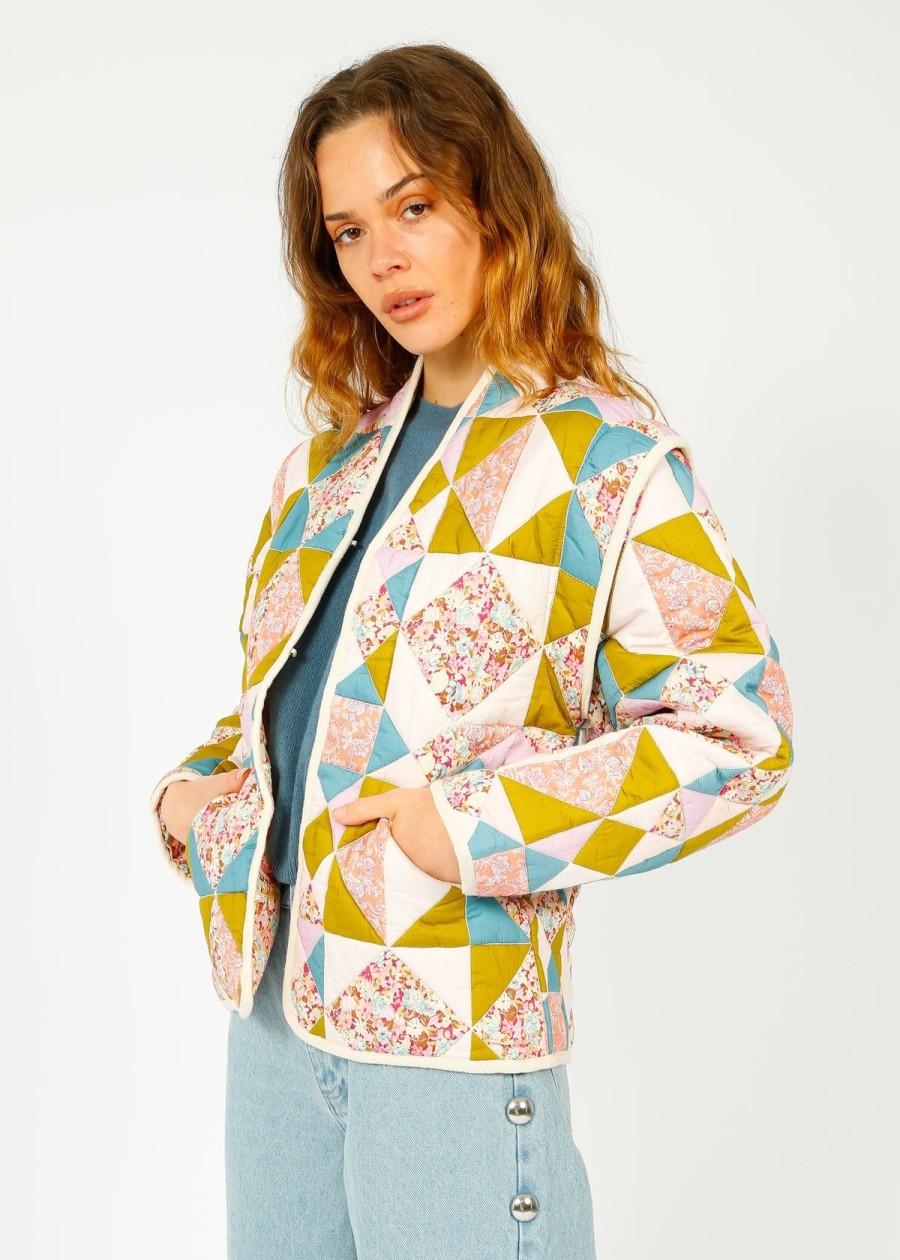 Women Louise Misha Jackets | Lm Neliana Jacket In Patchwork Sweet Pastel