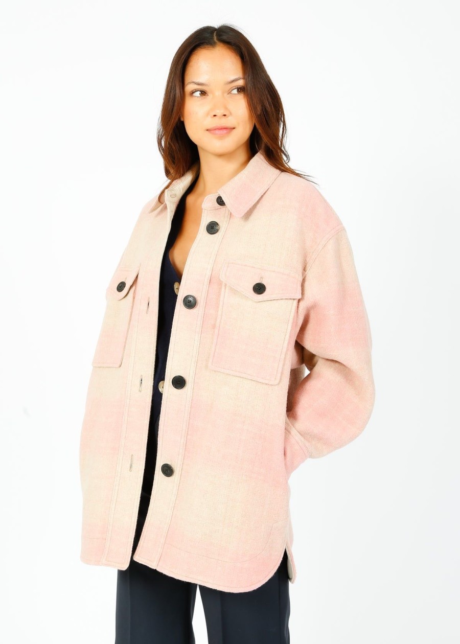 Women Marant Etoile Coats | Im Harveli Coat In Pink