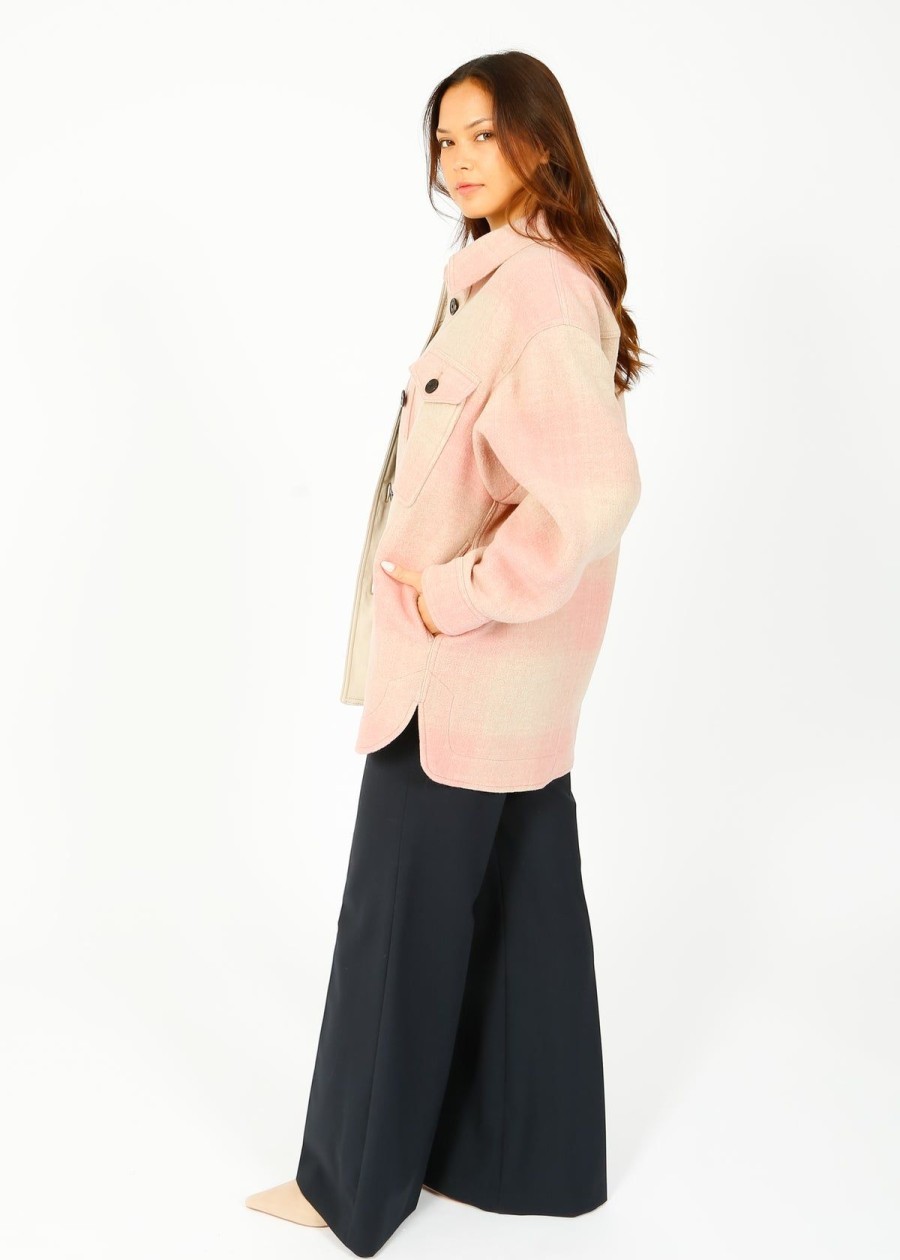 Women Marant Etoile Coats | Im Harveli Coat In Pink