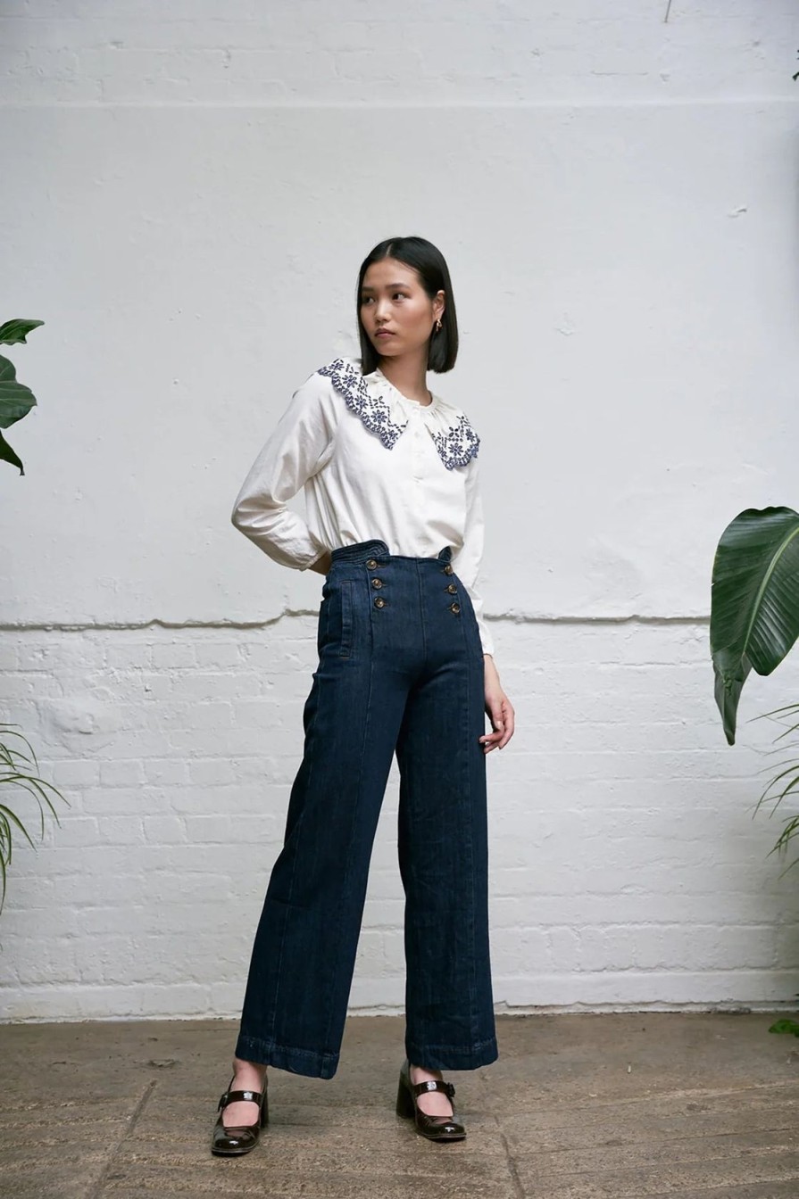 Women Seventy+Mochi Tops | S&M Dylan Blouse In Ecru