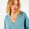 Women Tilly Sveaas Jewellery | Ts Giant Gold T Bar On Silver Curb Chain