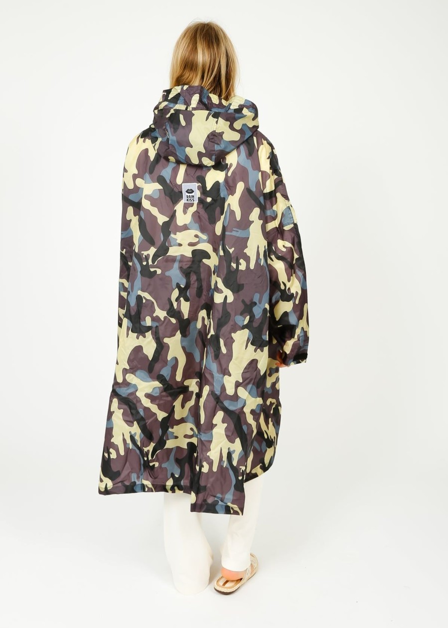 Women Rainkiss Coats | Rk Camo Waterproof Poncho