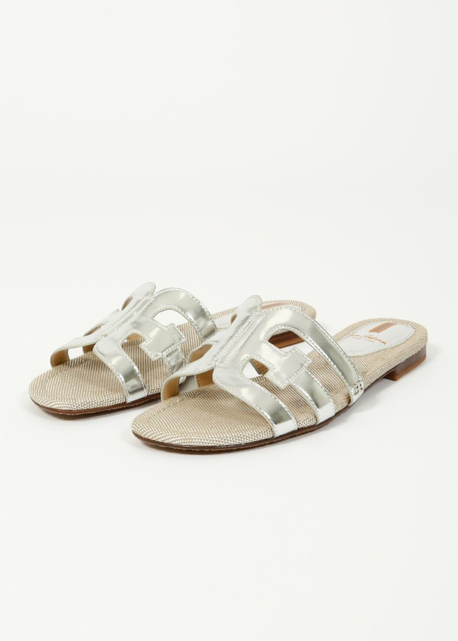 Women Sam Edelman Sandals | Se Bay In Silver