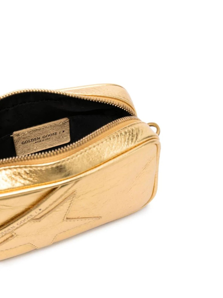 Women Golden Goose Bags | Gg Mini Star Bag In Gold