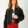 Women GANNI Jackets | Ganni F9180 Oversized Short Bomber