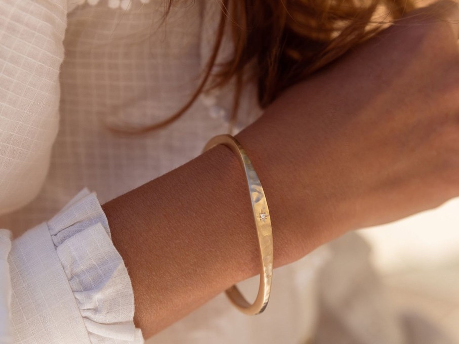 Women Ylume Jewellery | Ylume Hammered Cuff