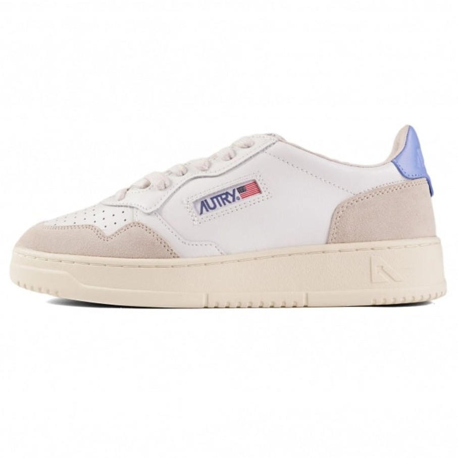 Women Autry Trainers | Autry Medalist In Suede White, Vista