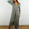 Women Second Female Dresses | Sec.F Luna Maxi Dress In Woodland Grey