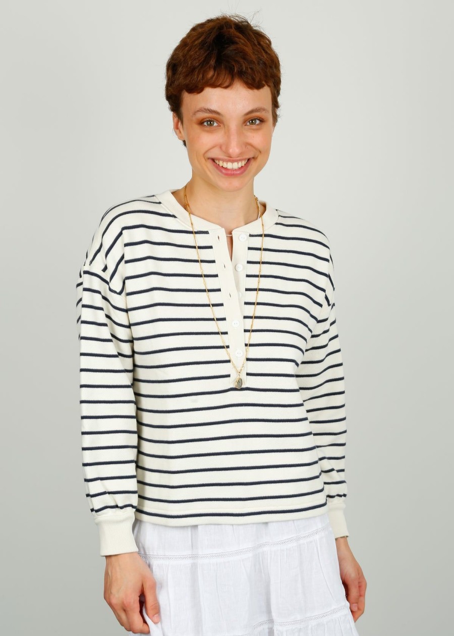 Women Rails Tops | Rails Joan Top In Sailor Stripe Navy