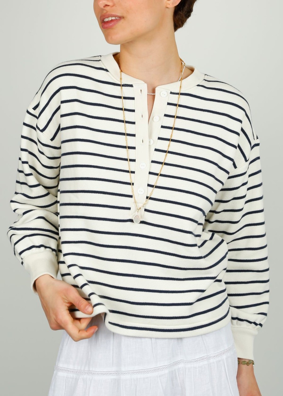 Women Rails Tops | Rails Joan Top In Sailor Stripe Navy