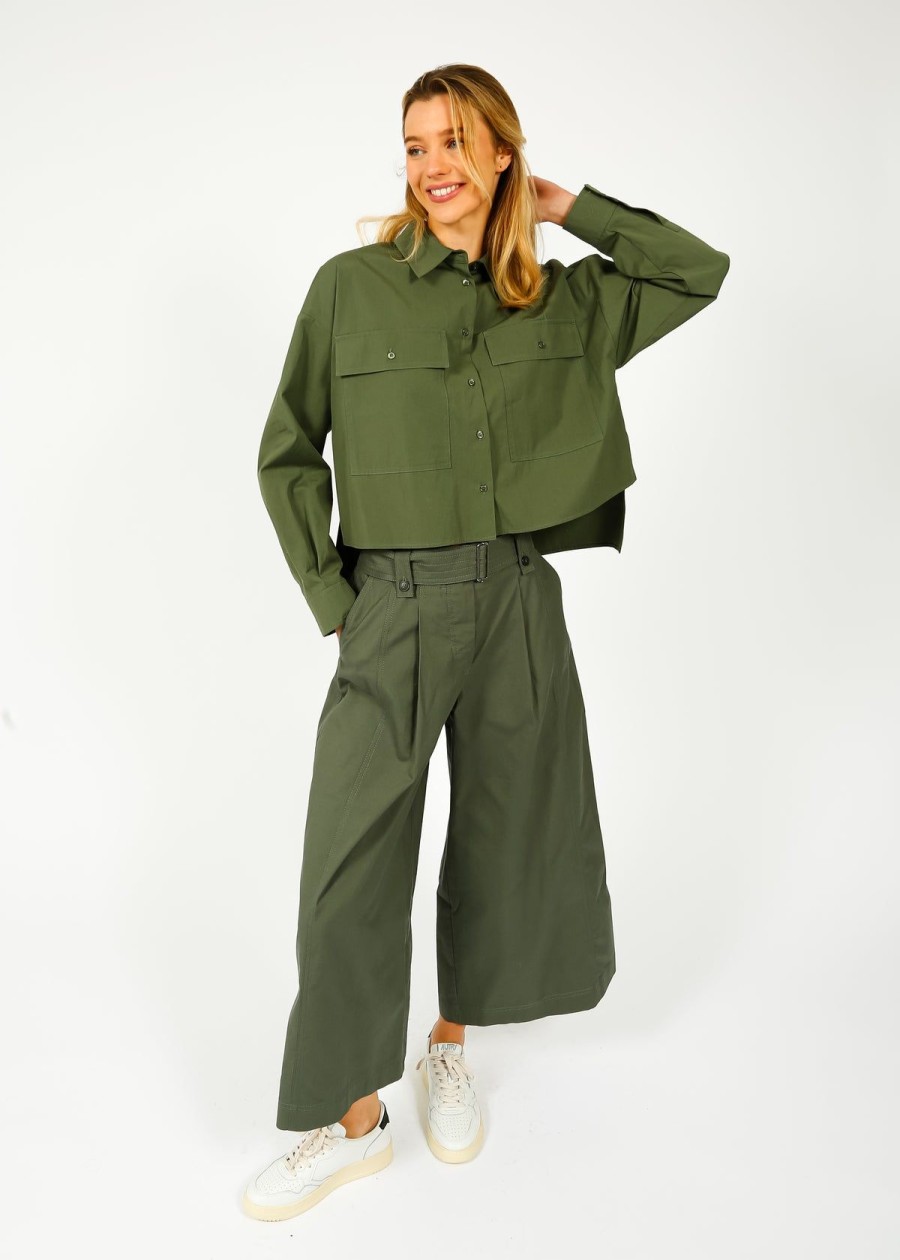 Women Weekend MaxMara Trousers | Mm Recco Trousers On Khaki