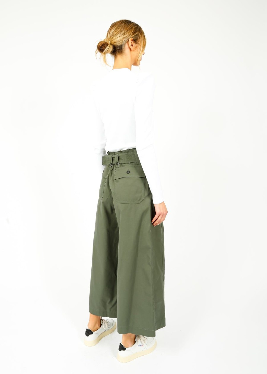 Women Weekend MaxMara Trousers | Mm Recco Trousers On Khaki