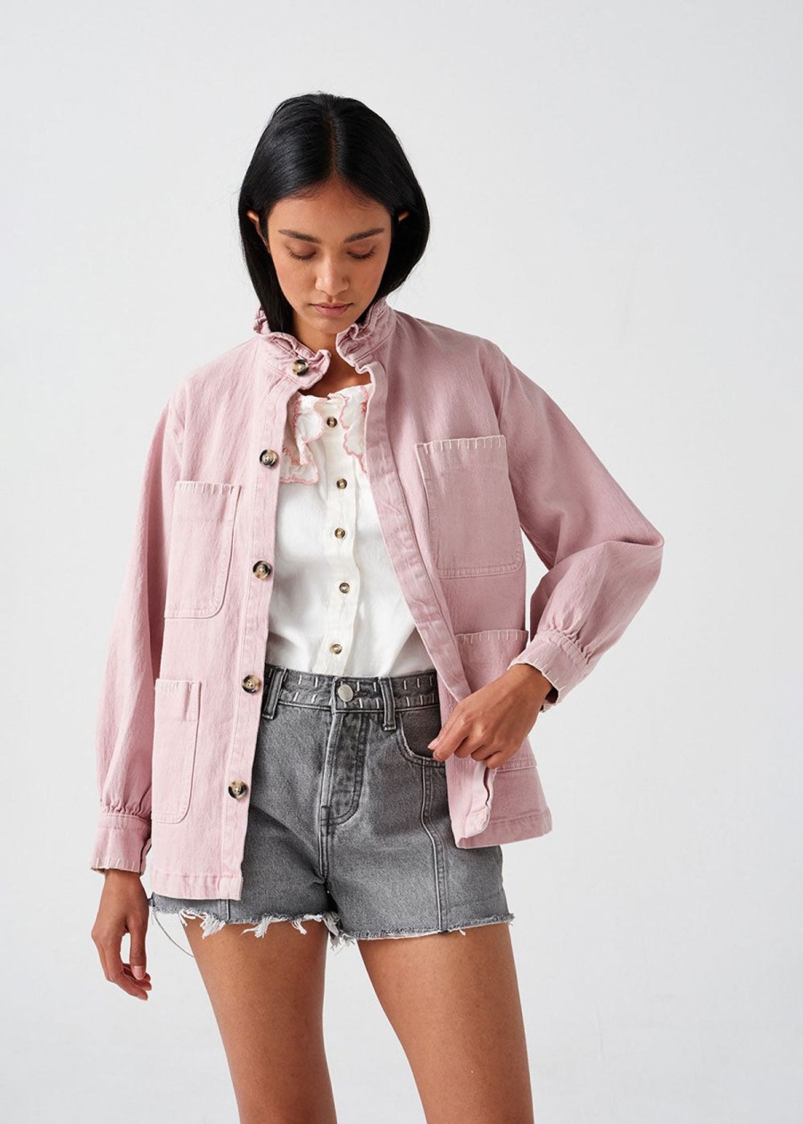 Women Seventy+Mochi Jackets | S&M Pablo Jacket In Dusty Rose