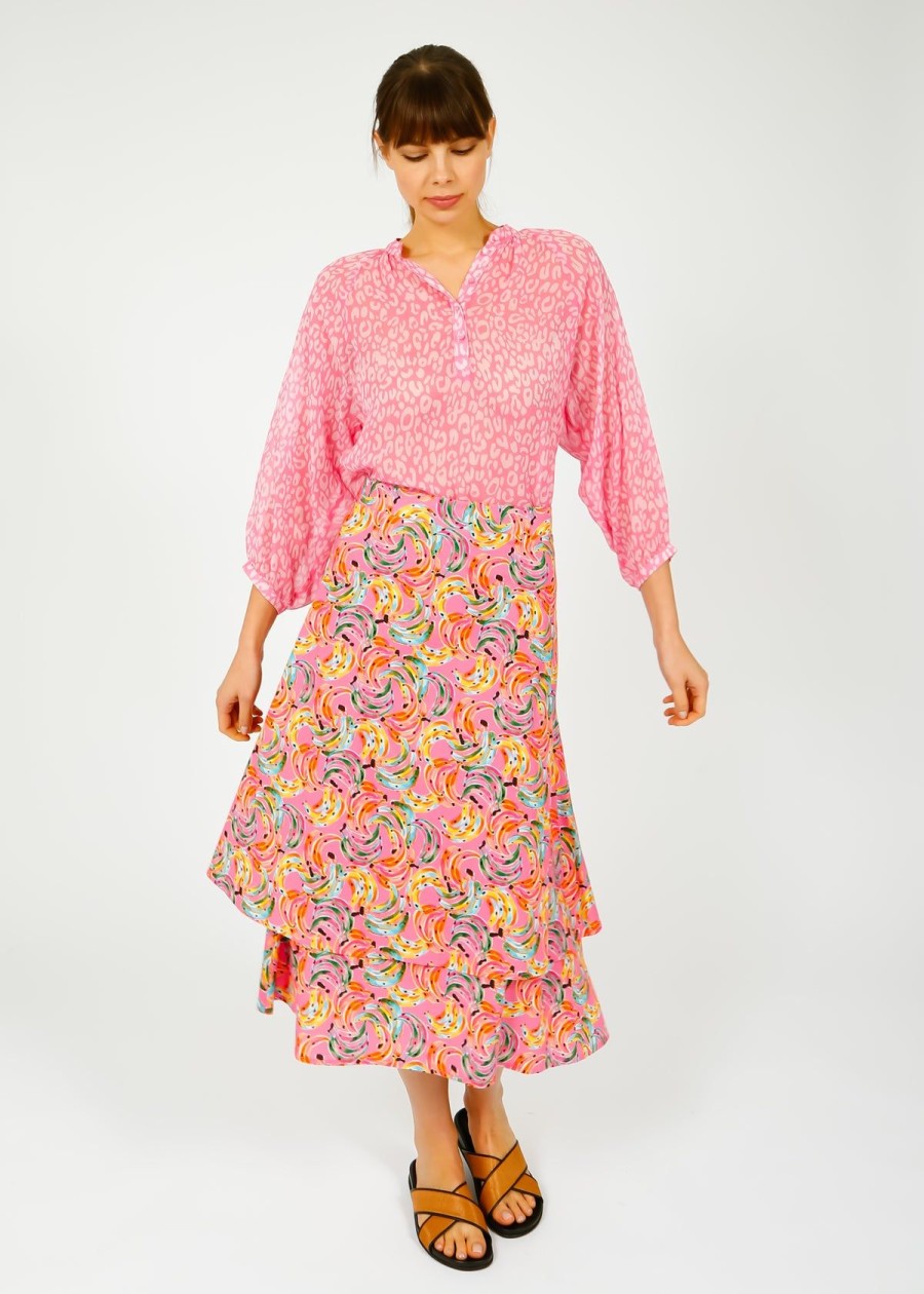 Women Primrose Park London Skirts | Ppl Bella Skirt In Bananas 01 Multi, Pink