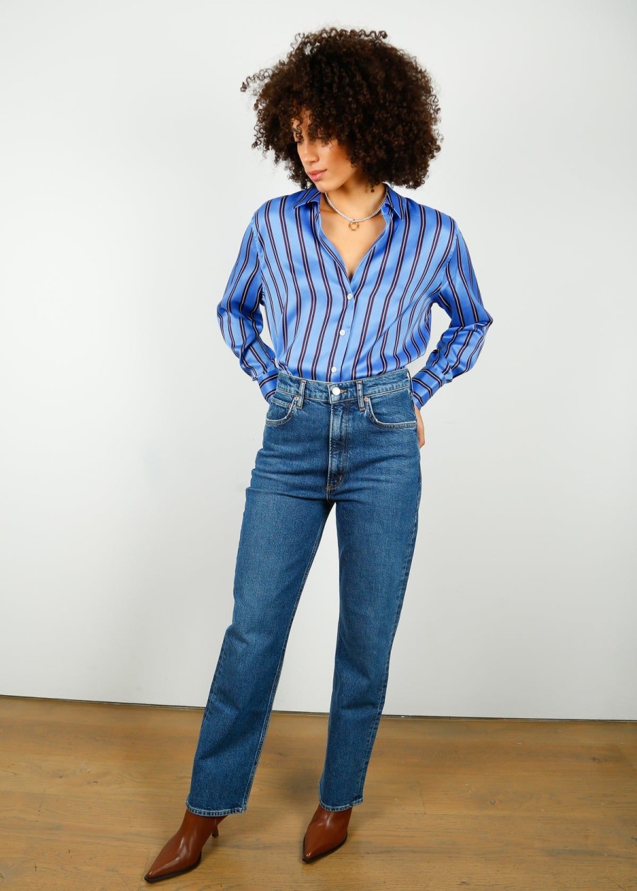 Women Agolde Jeans | Agolde High Rise Stovepipe In Aspire