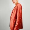 Women Essentiel Antwerp Jackets | Ea Evelvet Fitted Blazer In Bellini