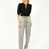 Women GANNI Trousers | Ganni F8609 Washed Satin Pants In Frost Grey