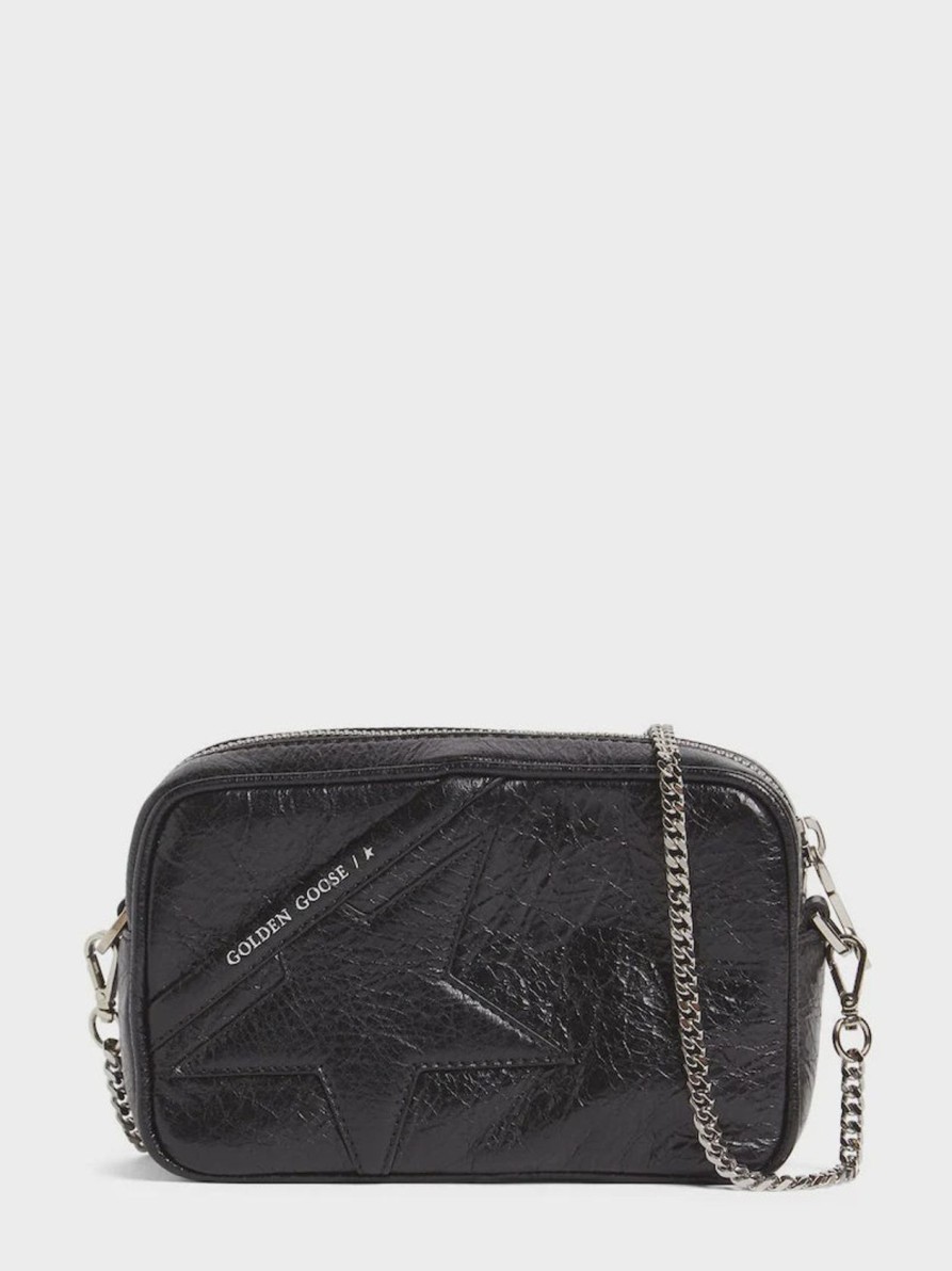 Women Golden Goose Bags | Gg Mini Star Bag In Black