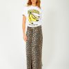 Women GANNI Skirts | Ganni J1445 Printed Denim Maxi Skirt In Leo