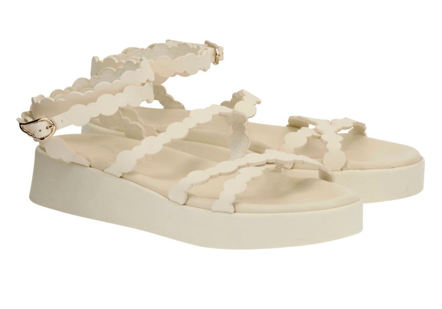 Women Ancient Greek Sandals Sandals | Ags Aspis Sandals In Off White