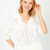 Women Suncoo Tops | Suncoo Philda Top In Blanc