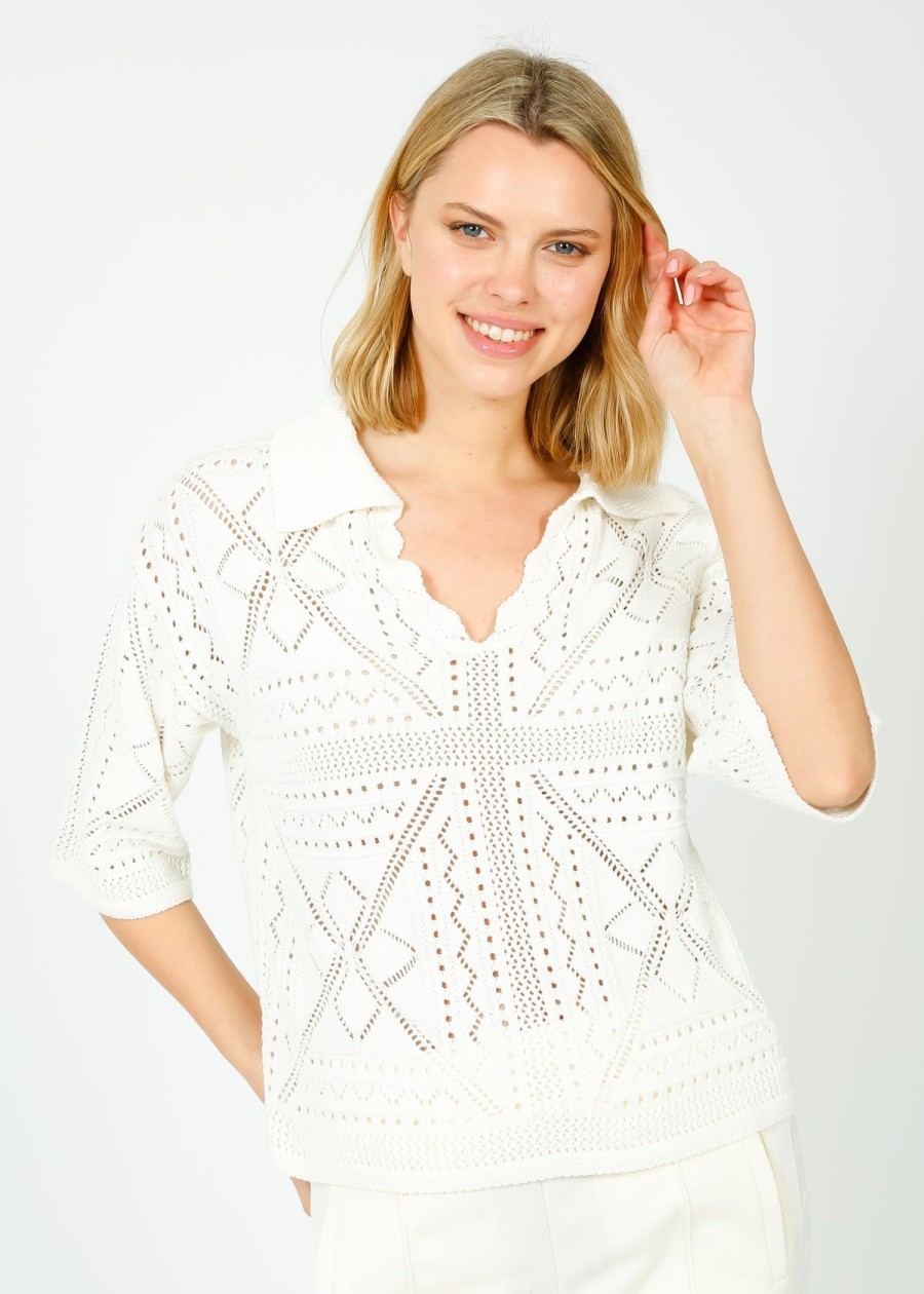 Women Suncoo Tops | Suncoo Philda Top In Blanc