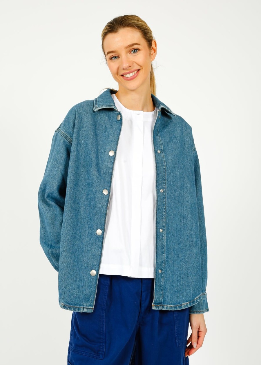 Women Selected Femme Tops | Slf Emma Denim Shirt