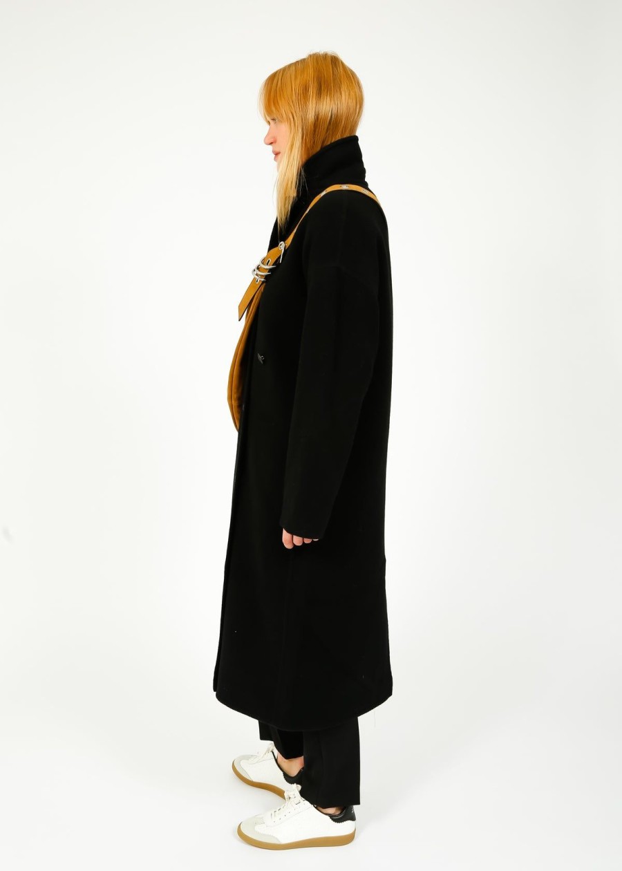 Women Rag & Bone Coats | R&B Thea Italian Wool Splittable Coat In Black