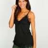 Women Rosemunde Tops | Rosemunde Billie Slip Cami In Black