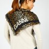 Women GANNI Scarves | Ganni A5512 Printed Xl Scarf In Leopard