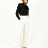 Women Veronica Beard Trousers | Vb Heyser Pant In Ecru