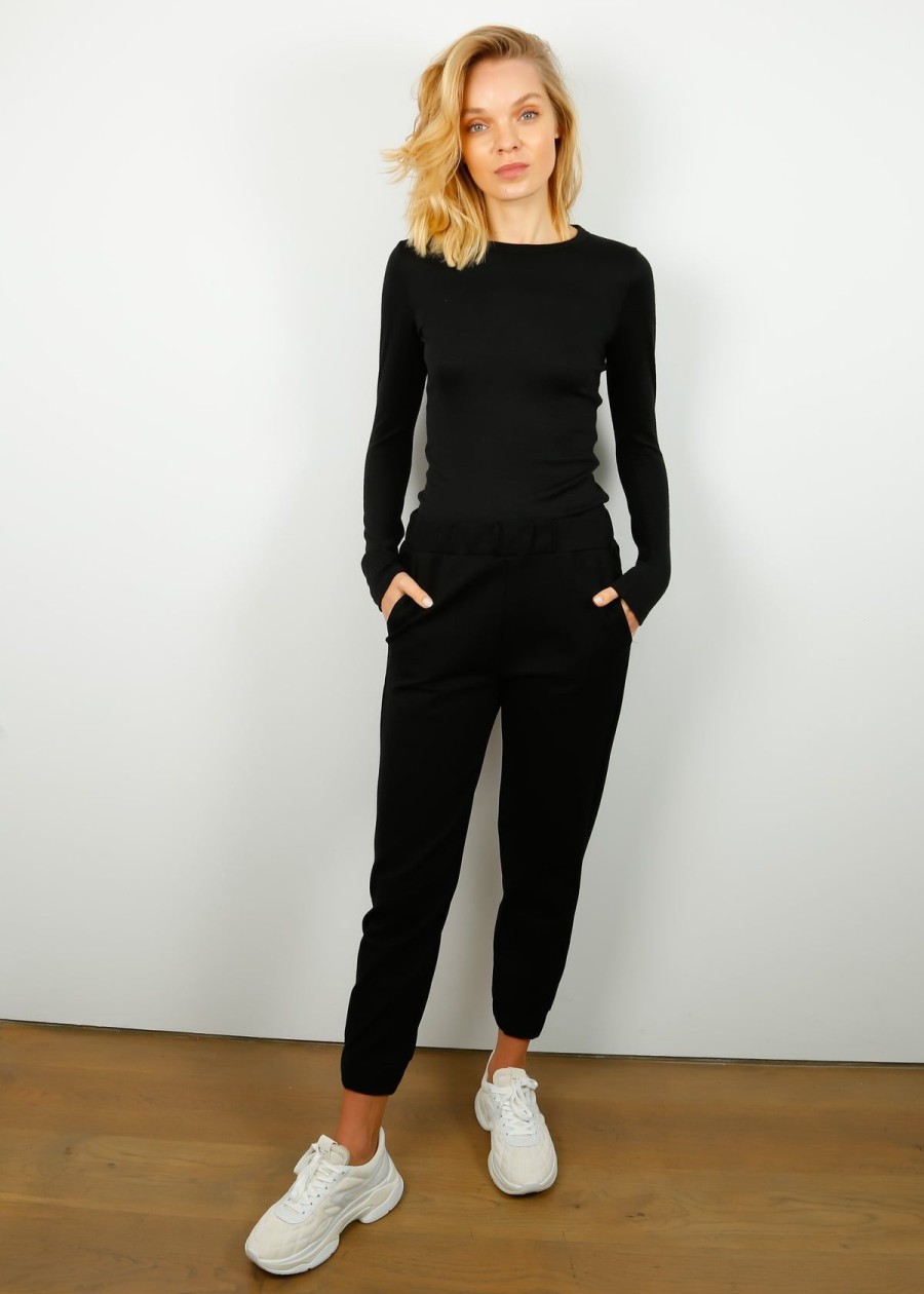 Women Velvet by Graham & Spencer Trousers | V Monterey Trouser In Black