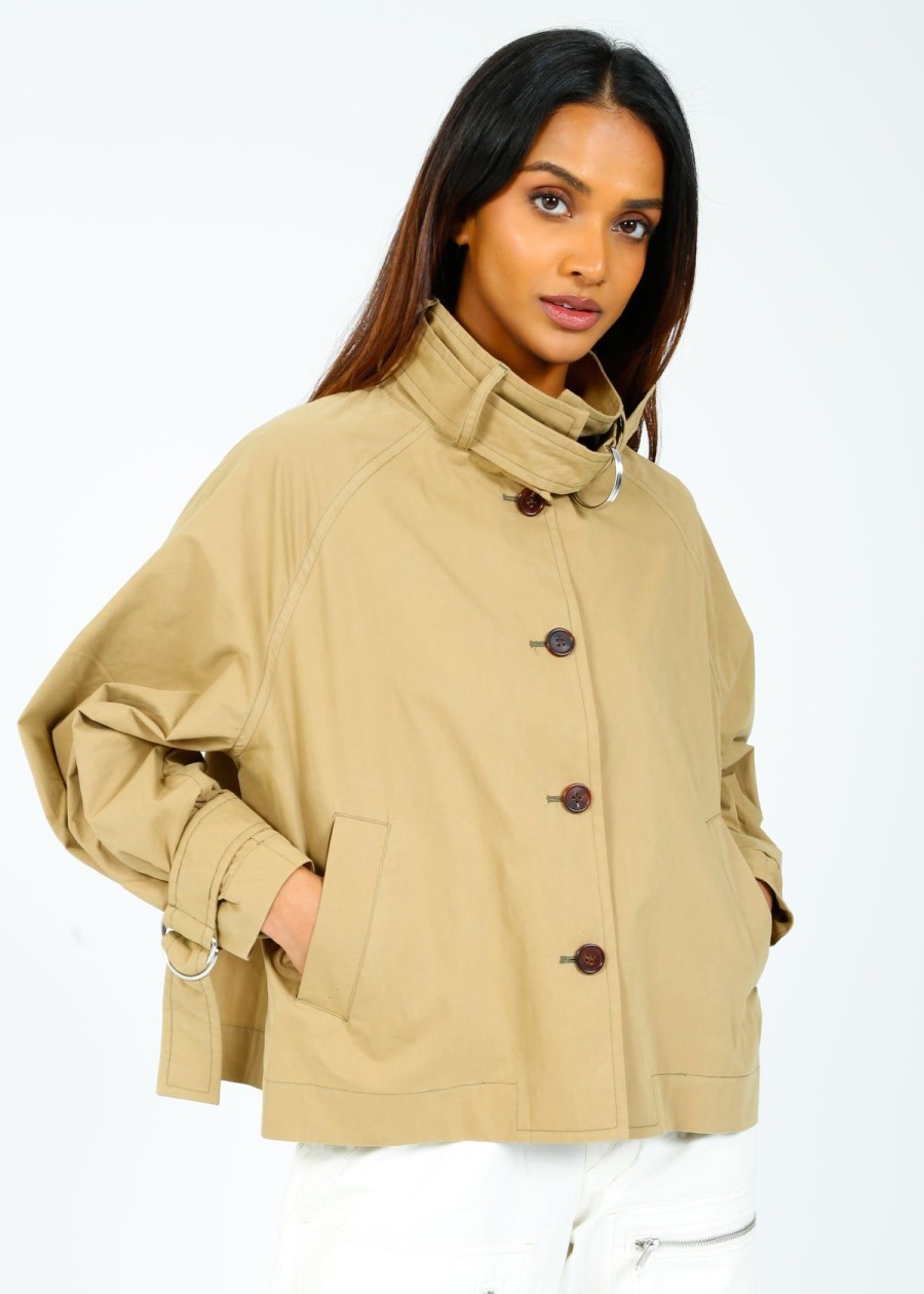 Women Bellerose Jackets | Br Hubble Jacket In Soil