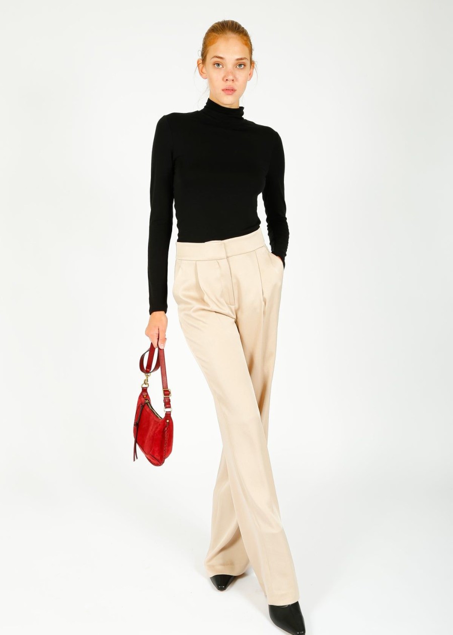 Women Veronica Beard Trousers | Vb Robinne Pant In Sand