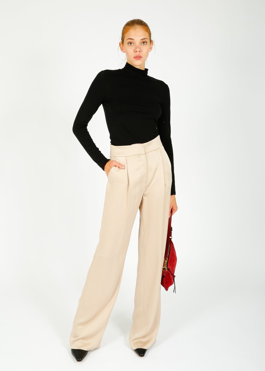 Women Veronica Beard Trousers | Vb Robinne Pant In Sand