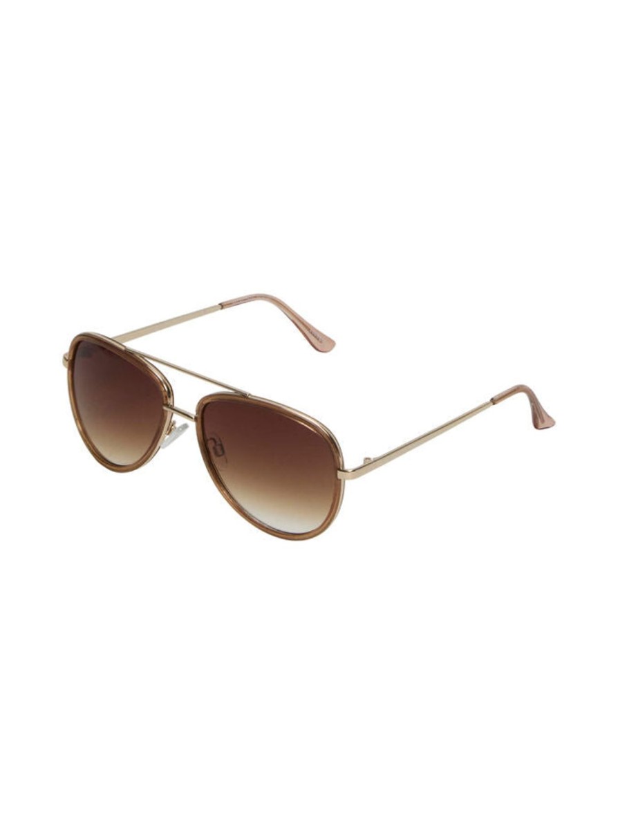 Women Selected Femme Sunglasses | Slf Spencer Sunglasses 2310 In Gold