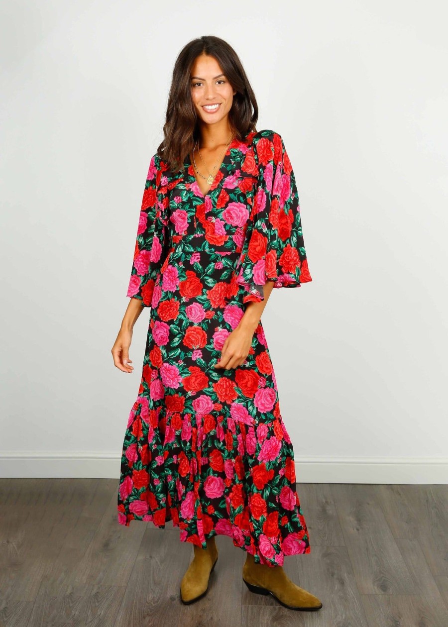 Women Queens Of Archive Dresses | Qoa Simone Dress Rose Cape