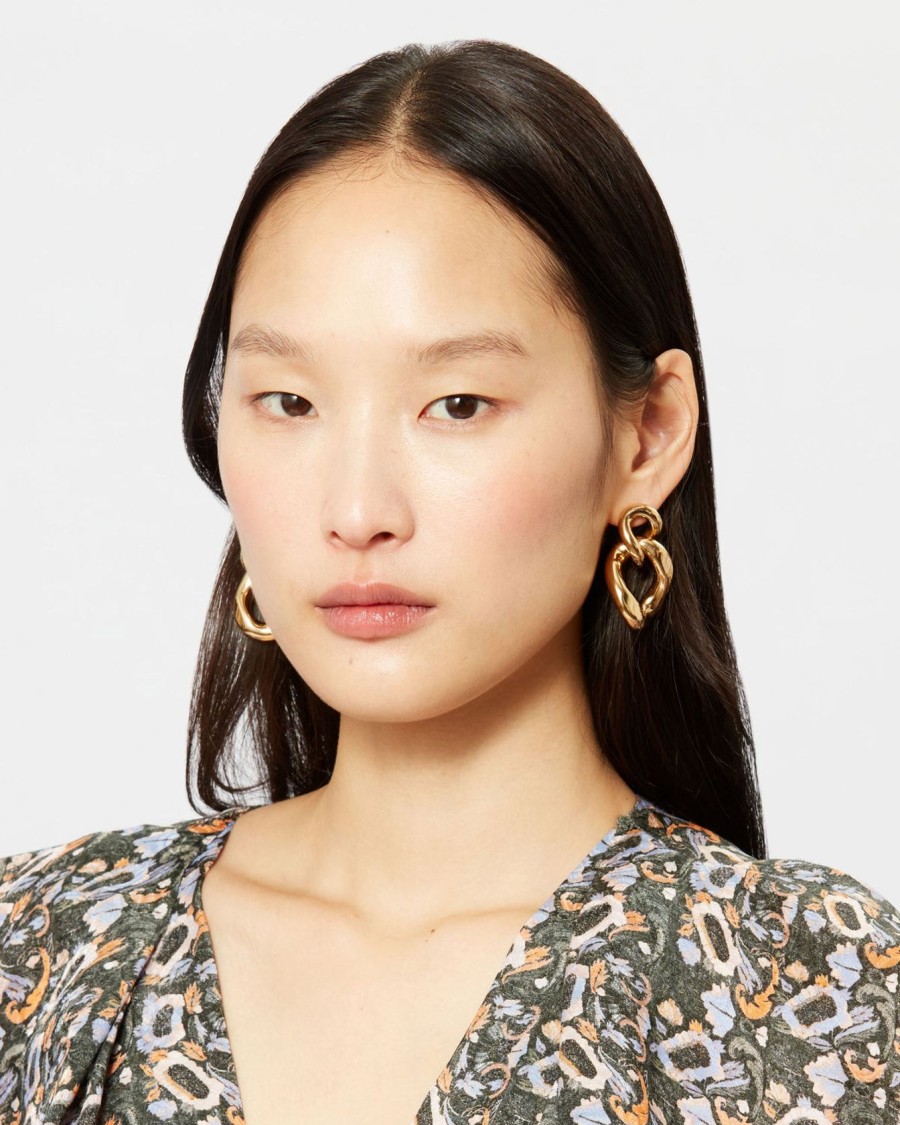 Women Isabel Marant Jewellery | Im Links Earrings In Gold