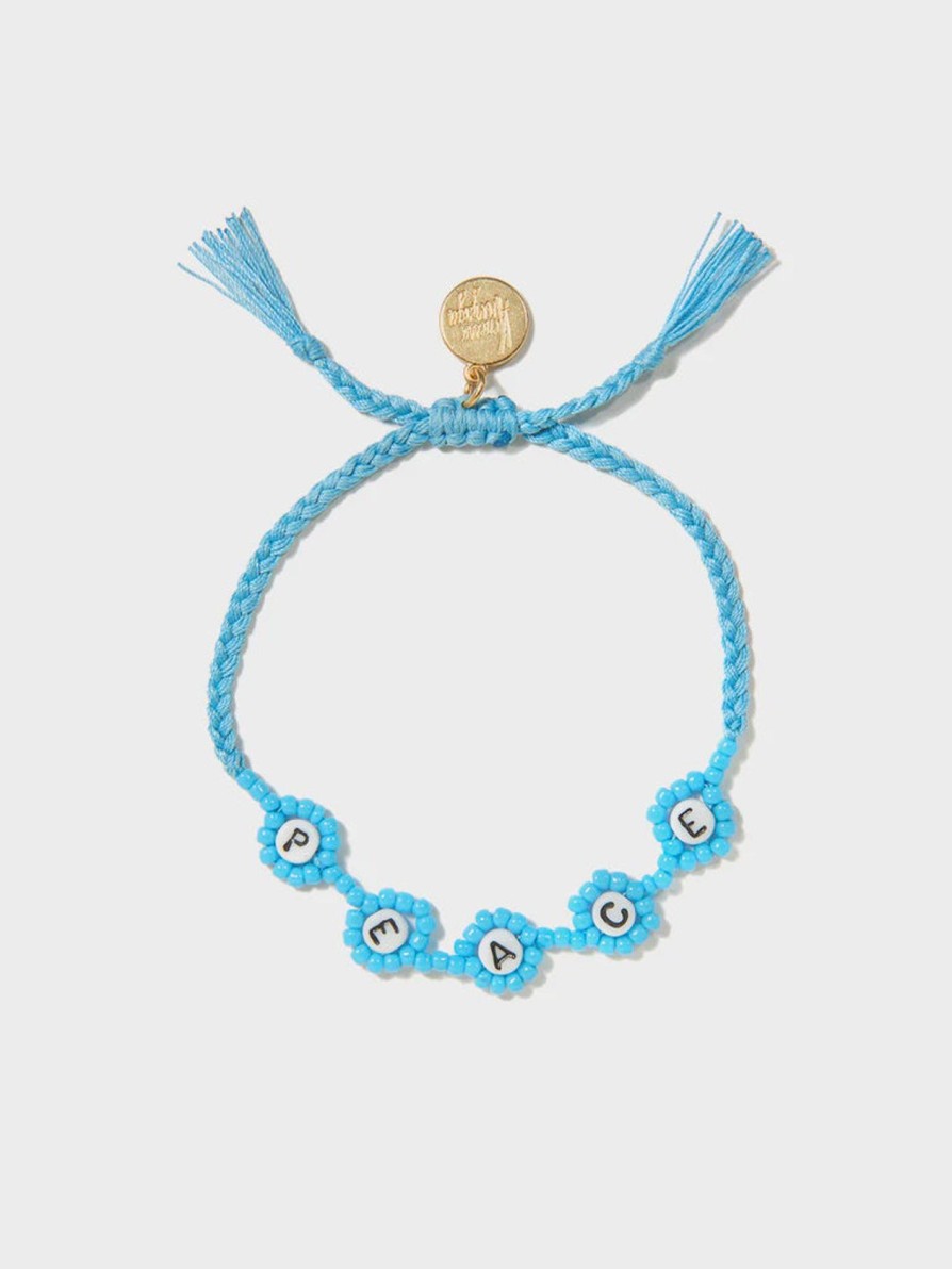 Women Venessa Arizaga Jewellery | Va Daisy Dreams Peace Bracelet In Blue