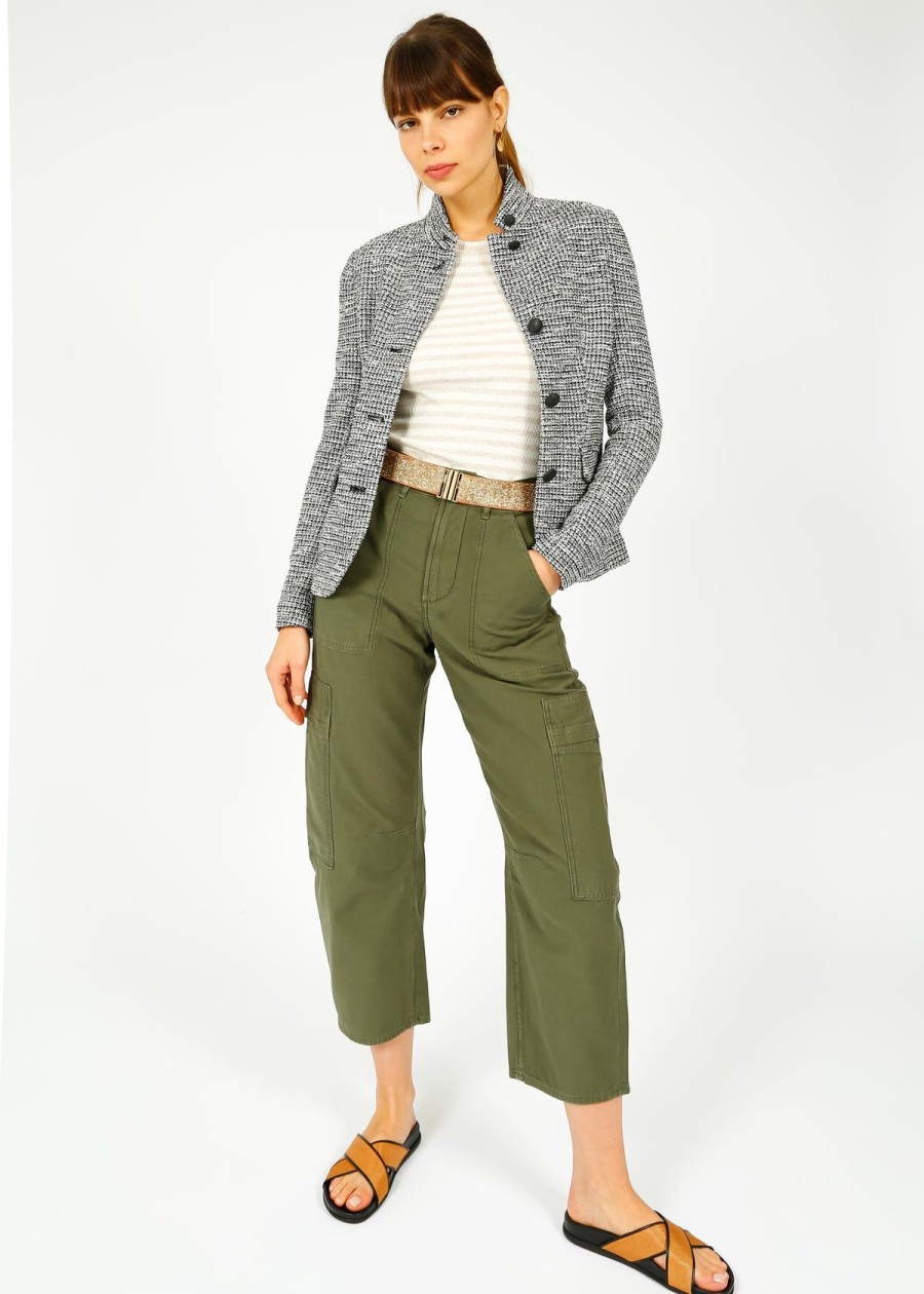 Women Citizens of Humanity Trousers | Coh Marcelle Low Slung Cargo In Khaki