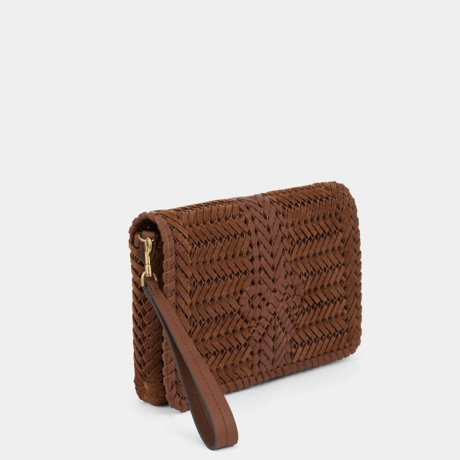 Women Anya Hindmarch Bags | Ah Nesson Cross Body In Cedar Suede