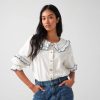 Women Seventy+Mochi Tops | S&M Phoebe Blouse In Ecru