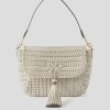 Women Anya Hindmarch Bags | Ah The Neeson Tassel Shoulder Bag In Chalk