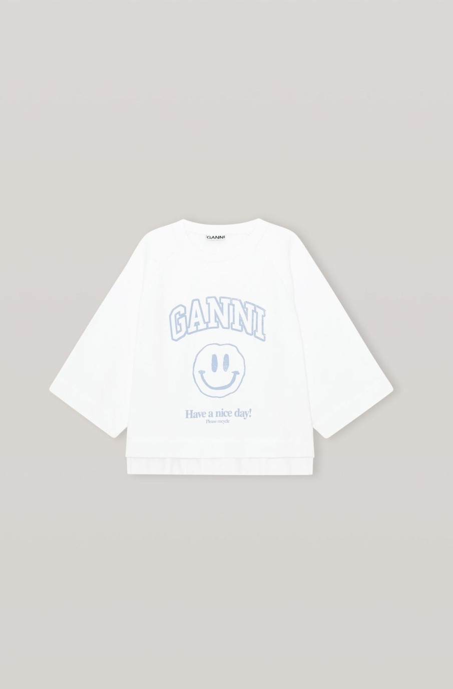 Women GANNI Loungewear | Ganni T2796 Isoli Oversized Sweat In White