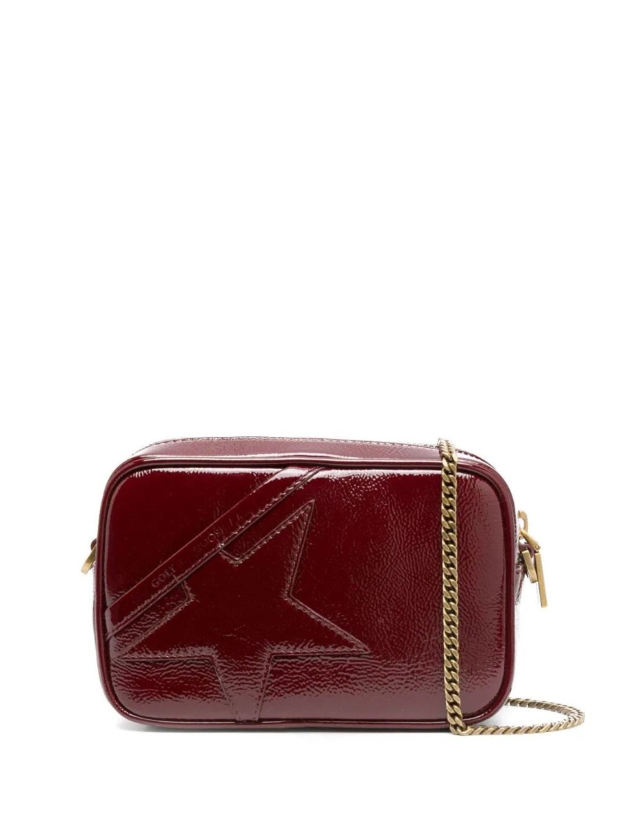 Women Golden Goose Bags | Gg Mini Star Bag In Bordeaux