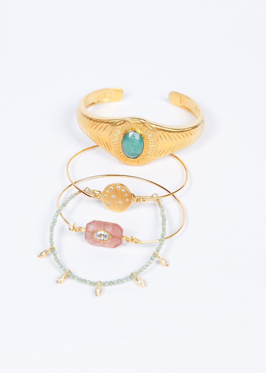 Women Hanka Jewellery | Hanka Joy Bracelet Navette In Apatite Green