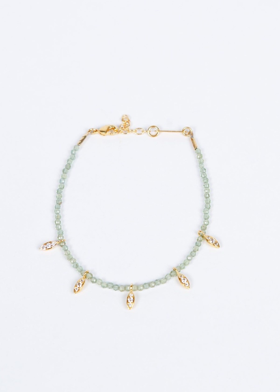 Women Hanka Jewellery | Hanka Joy Bracelet Navette In Apatite Green