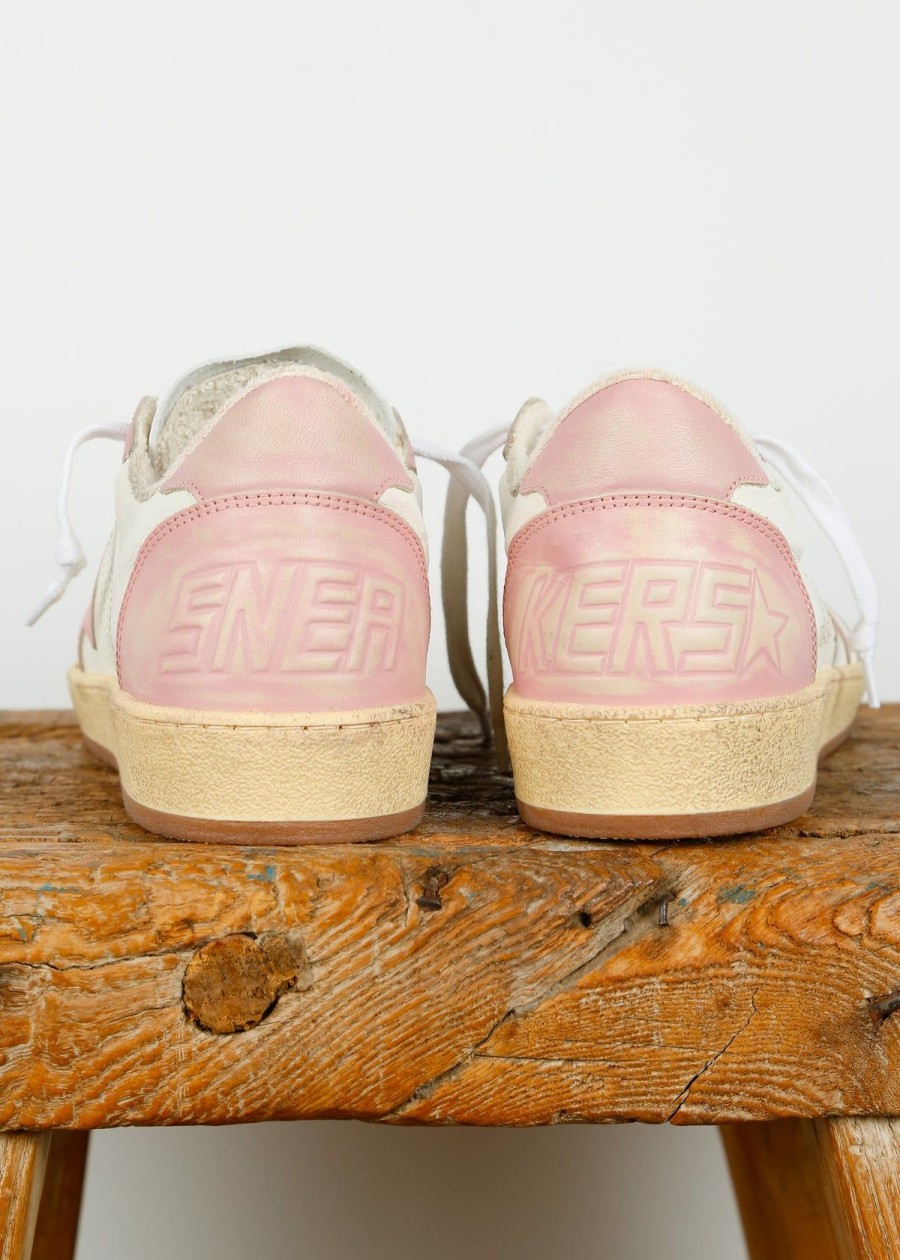 Women Golden Goose Trainers | Gg Ballstar In Pink, White