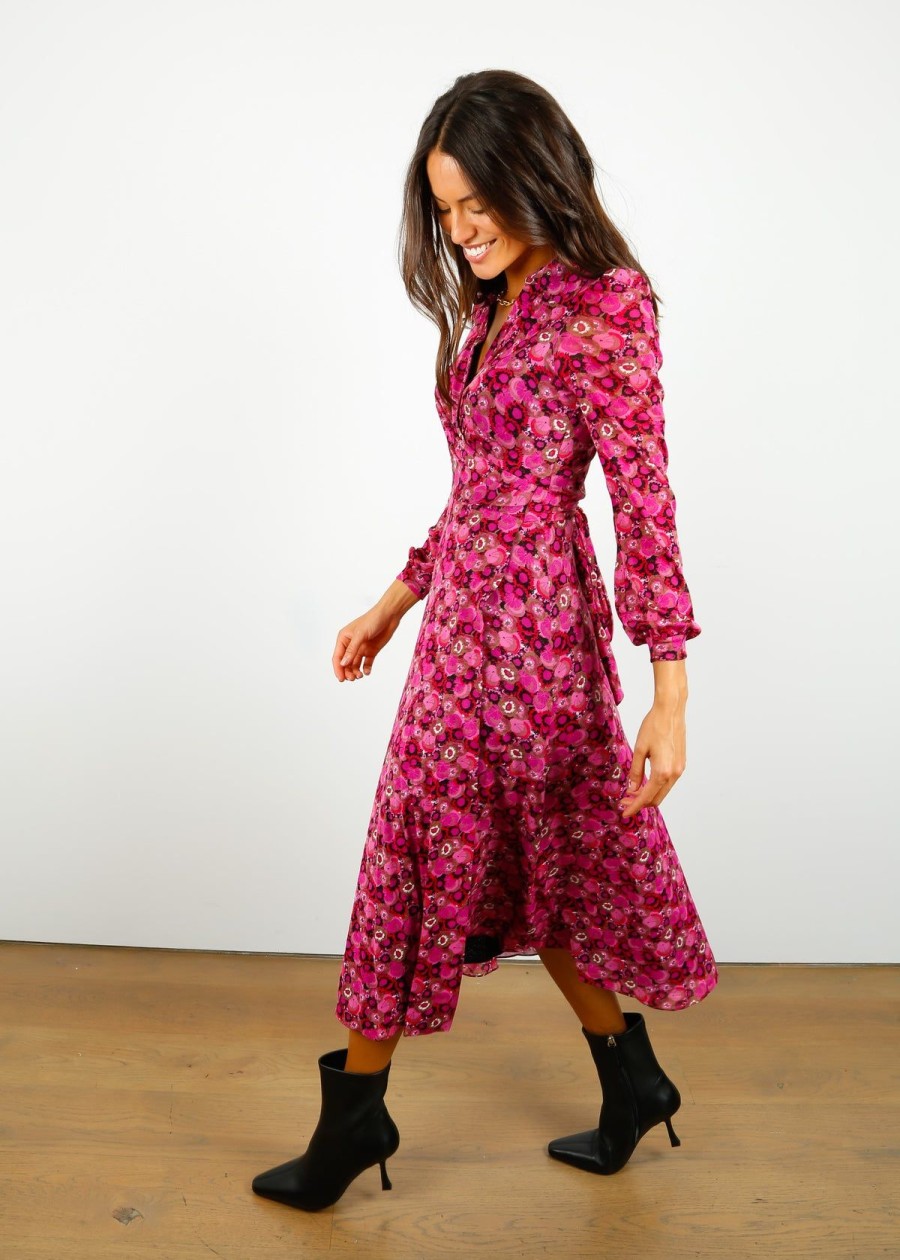 Women Diane Von Furstenberg Dresses | Dvf Phoenix Dress In Fall Fruits