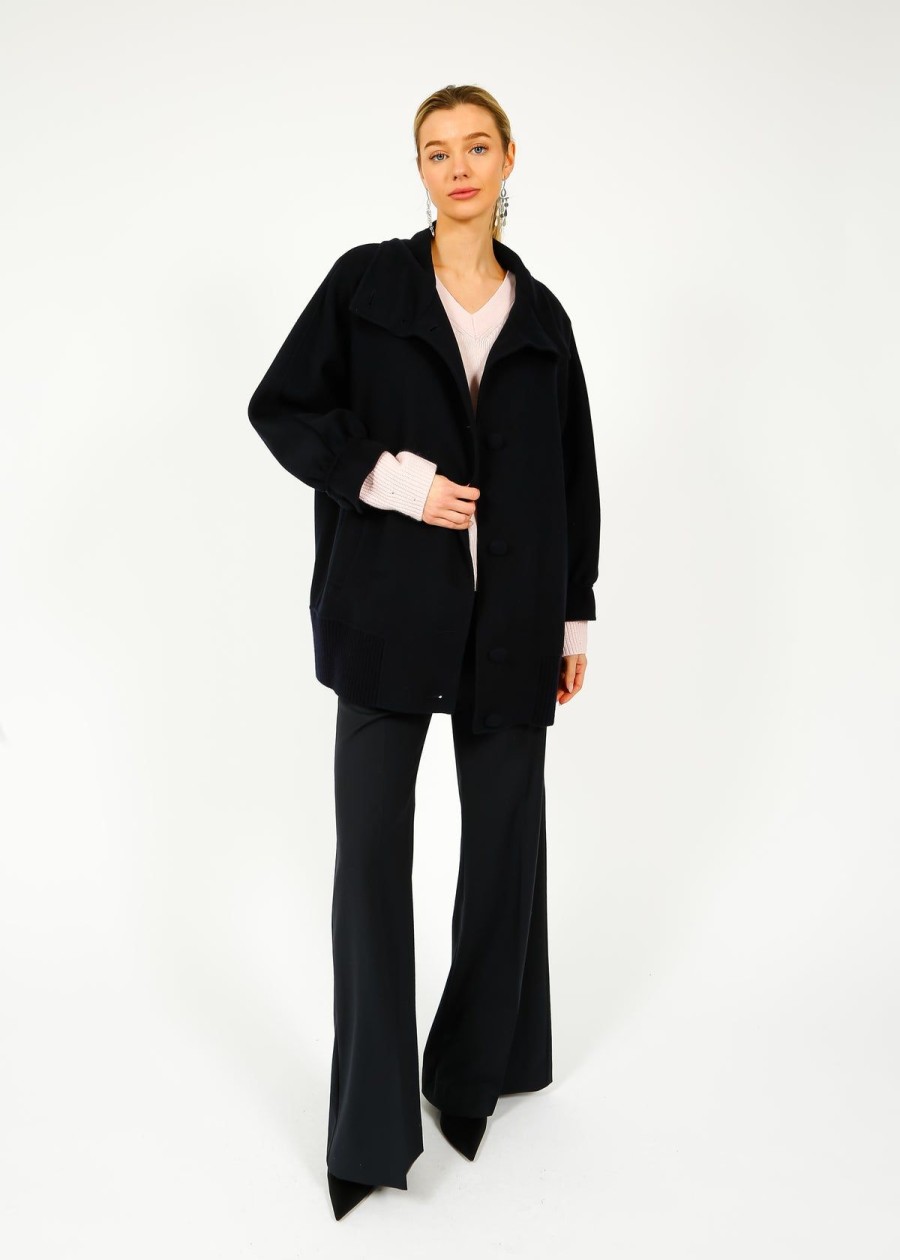 Women Weekend MaxMara Jackets | Mm Rete Jacket In Navy